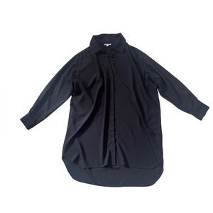 Gianni Bini Black Long Sleeve Shirt Dress